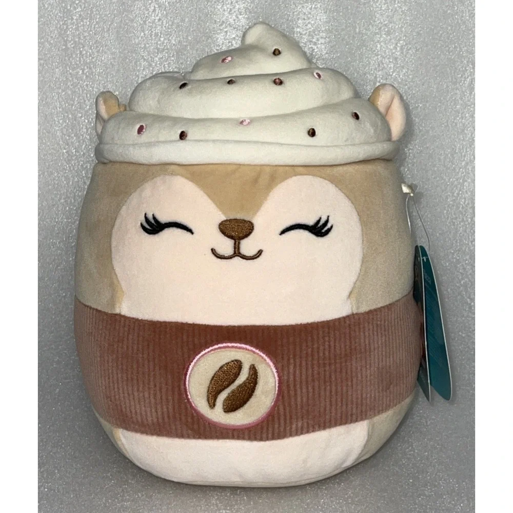 Squishmallows 8 Inch Reza the Latte Squirrel‎ Plush #2235 New with Tags